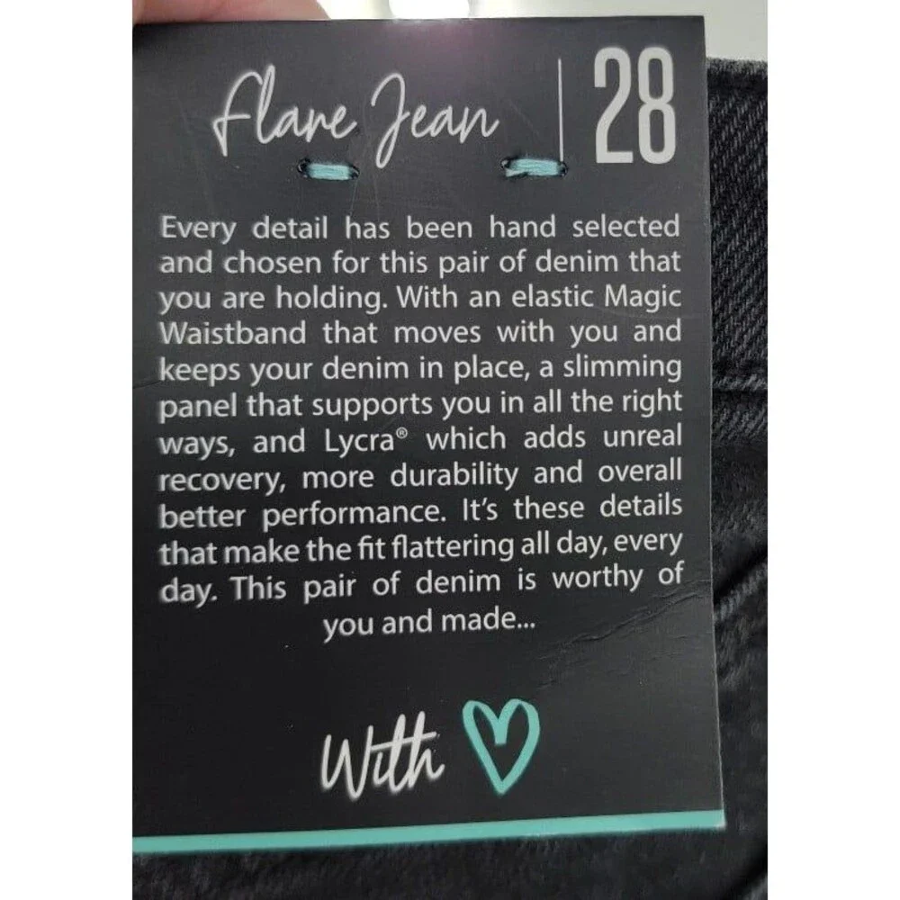 Lularoe Flare Jeans NWT - Picture 5 of 7